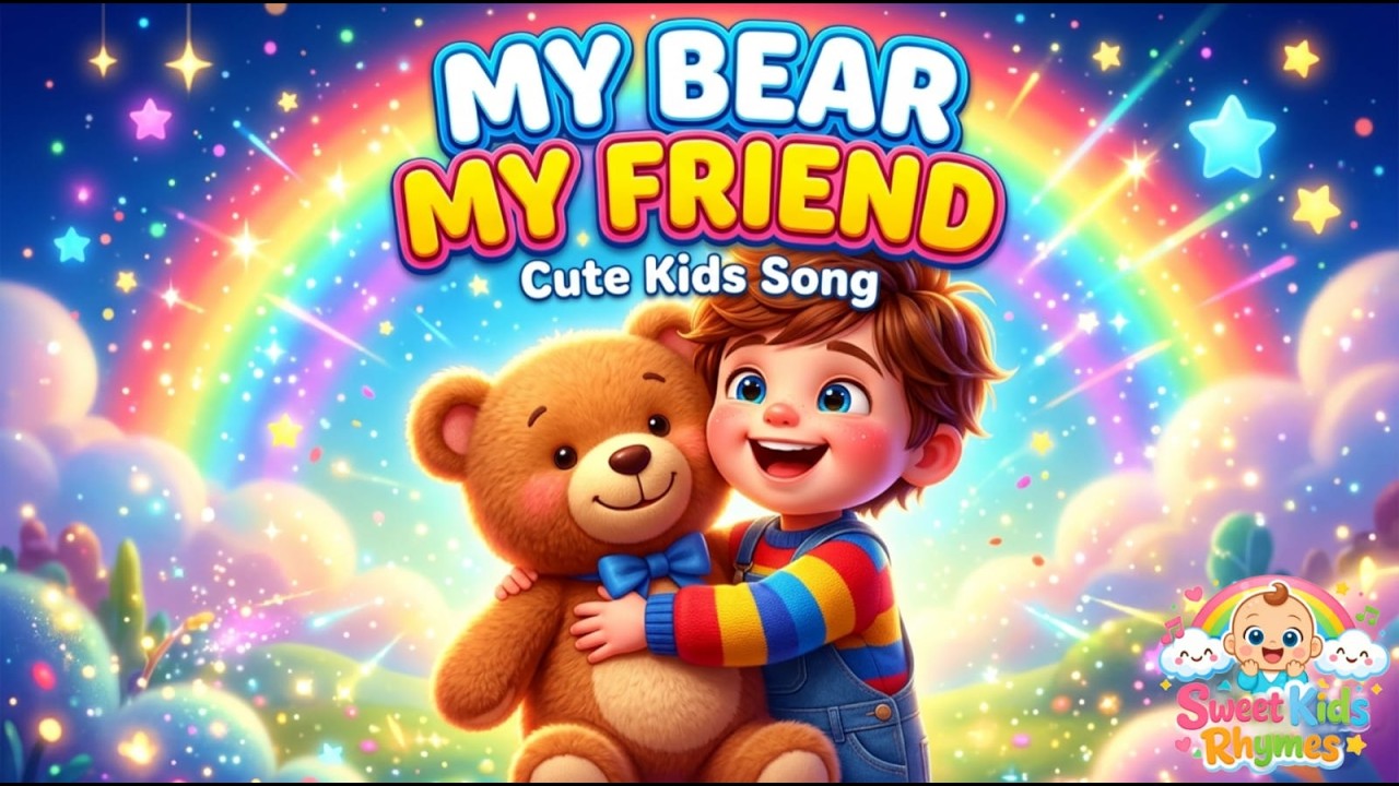 My Bear Song 🧸| Sing Along with JJ & Boba Bear | sweet kids rhymes ...