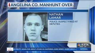 Angelina County manhunt ends with arrest of suspect