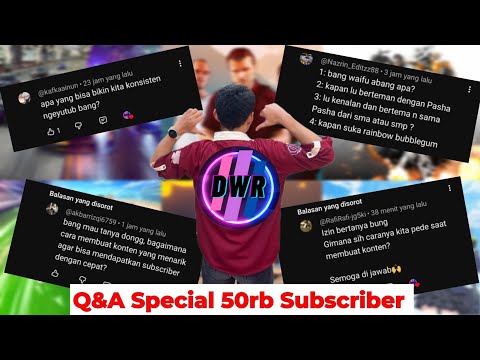 [Q&A 50K Subscribers] Answering Questions from Rainbow Bubblegem Fans and Dzacki Willy Fans