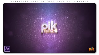 Sparkling Glitter Logo - Free After Effect Logo Template | Pik Templates