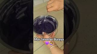 Bugün mutfaktan mor enerjisi yayılıyor 💜 #shorts #krema #yagmur_pastrycake #pastacılık