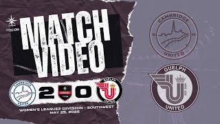 25-05-2025 – L1ON Women's League 2 (Southwest) – Cambridge United v Guelph United 25-05-2025 – L1ON Women's League 2 (Southwest) – Cambridge United v Guelph United
