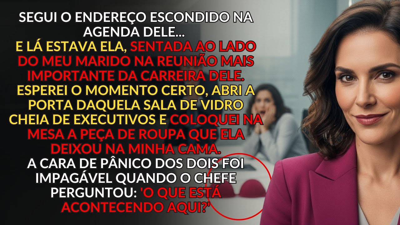 Descobri quem era ela… fui à reunião com o chefe e entreguei a ele o que ela deixou na minha cama…