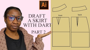 How to Draft a Skirt Block with Darts | Digital Patternmaking in Adobe Illustrator | BGD Patterns