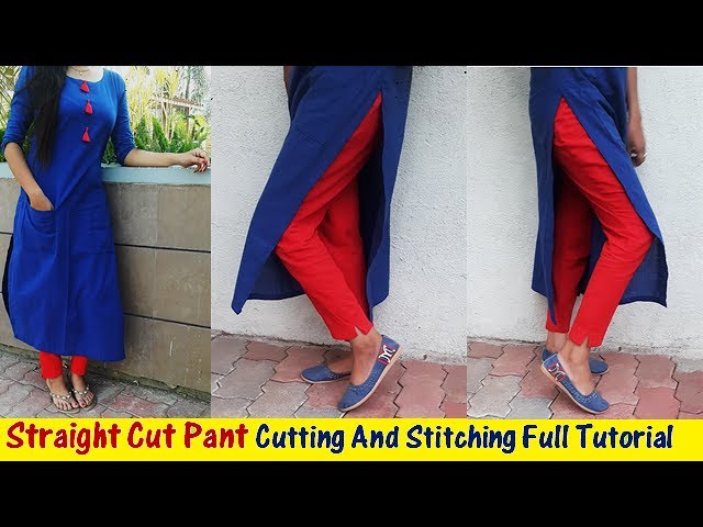 Straight Cut Pant Cutting and Stitching