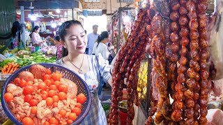 Fresh Prawn Delicious Soup, Beef Sausage pickle eating, Duck egg ovary soup | Cooking with Sros