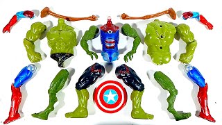 Assemble Ironman VS Siren Head VS Hulk Smash VS Lizard Avengers Superhero Toys