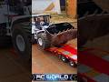 RC Wheel Loader Load On The Trailer Truck 🚜🚛🚍#viral #rc #rctruck #funny #baby #rcexcavator #car