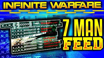 COD IW WORLDS FIRST 7 MAN KILLFEED! 7 MAN ROLLING ON SCREEN IN "INFINITE WARFARE!" 7 MAN RAW FOOTAGE