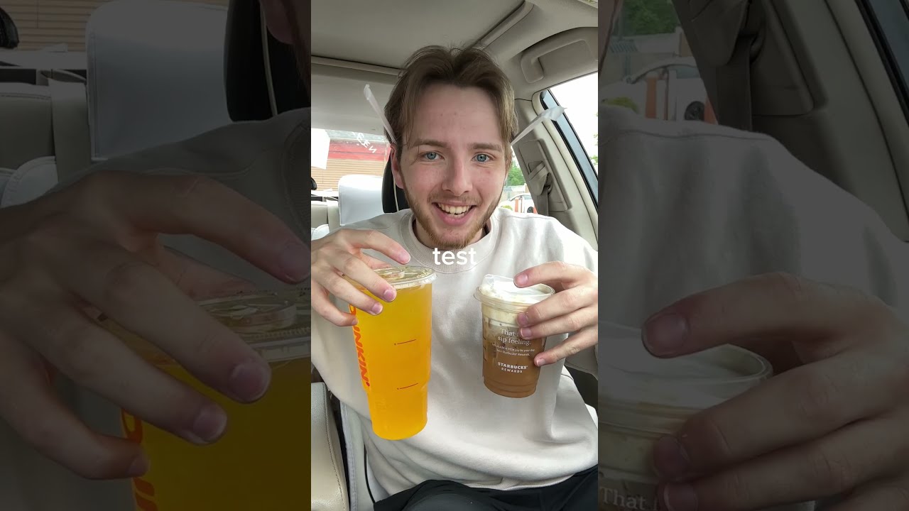 Starbucks Vs Dunkin SALTIEST Drink Wins
