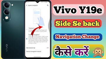 Vivo Y19e Me Side se Back Kaise Kare // How To Side Back Button In Vivo Y19e