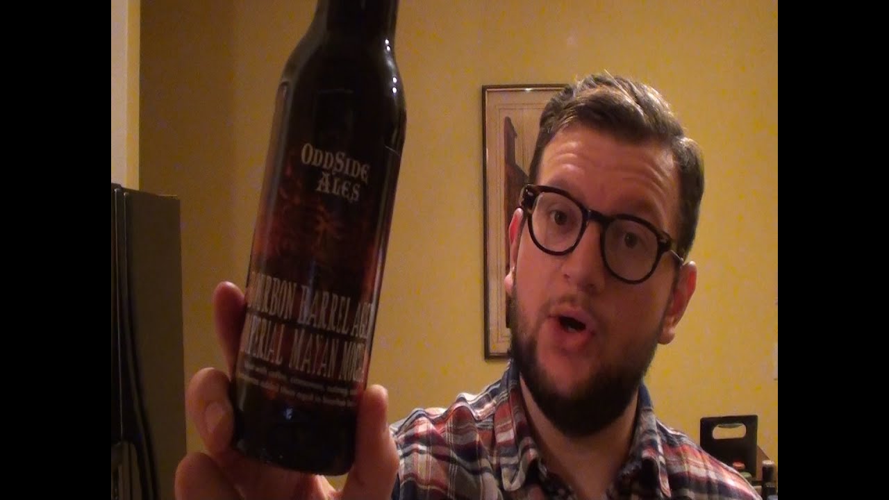 Oddside Ales Bourbon Barrel Aged Mayan Mocha - Bear Beer Reviews 690