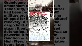 One Ship Full of Ammunition Exploded — It Destroyed an Entire Harbour #darkhistory #ww2 #shorts