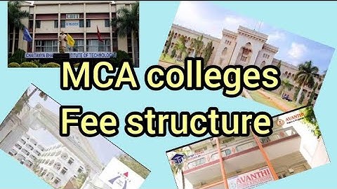 MCA colleges fee structure|Counciling process||#icet #mca #feestructure