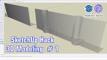 Parametric Wall in SketchUp | SketchUp Hack 3D Modeling # 1