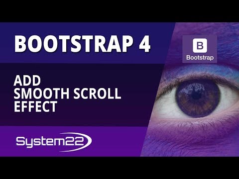 Bootstrap 4 Basics Add Smooth Scroll Effect