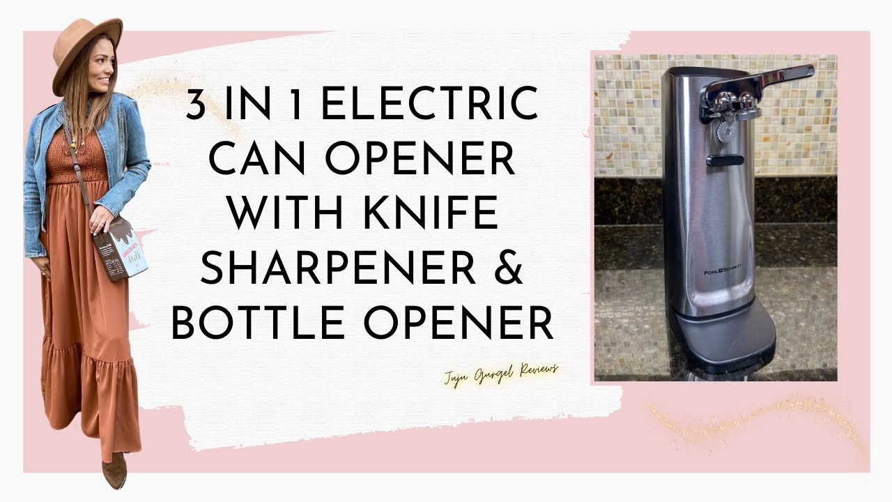 3 in 1 Electric Can Opener with Knife Sharpener and Bottle Opener ...
