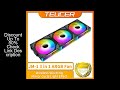 TEUCER JM-1 PC Cooling Fan ARGB Mirror Cycle Light Effect 800-2000RPM PWM Water Cooling 360mm Cooler