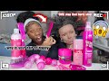Doing my Ghetto Mannequin Hair Only using PINK Products