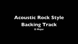 Acoustic Rock Style Backing Track - D Major chords