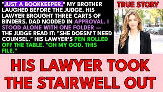Just a Bookkeeper, My Brother Smirked in Court — Then His Lawyer Opened My Folder and Never Cam...