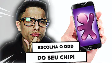 Como escolher o DDD do chip Claro?
