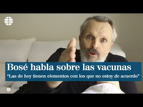 Miguel Bosé habla sobre las vacunas: &quot;Hoy tienen otros elementos con los que yo no esto de acuerdo&quot;