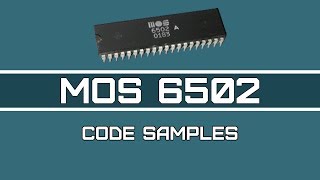 6502 Assembly Programming - Video 15(Last): Examples