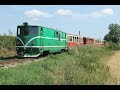 ECZ085946 Czech narrow gauge JHMD diesel locomotive T47-005 in the meadows near Lomy