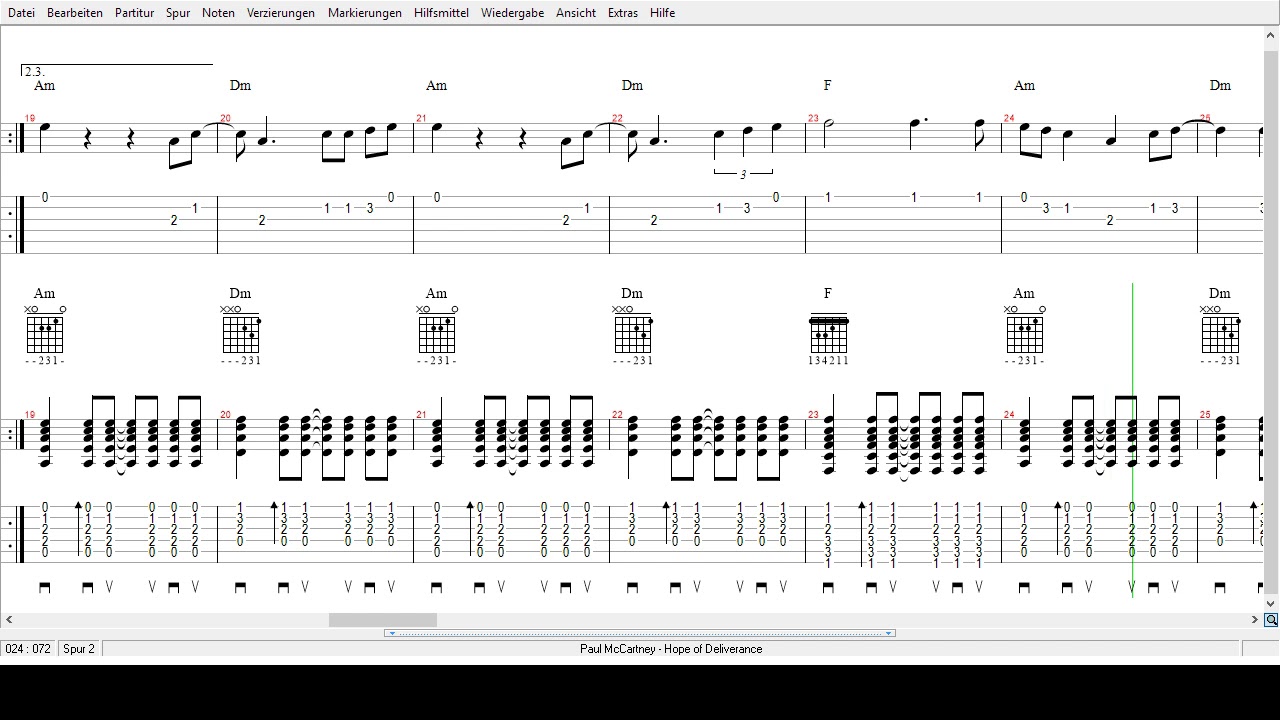Paul McCartney -  Hope of Deliverance  - Tabs