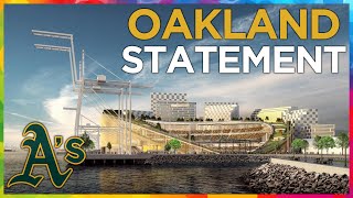 Oakland details A's relationship, Las Vegas & Howard Terminal Status