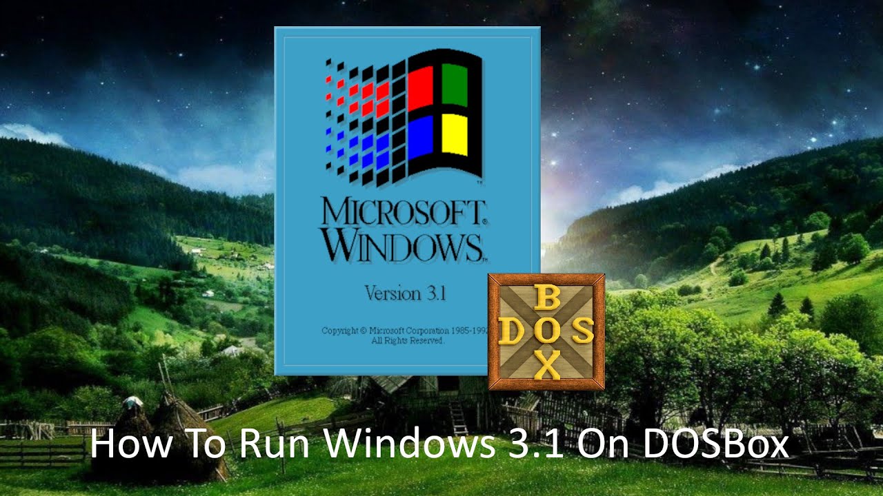 dosbox windows 3.1 install