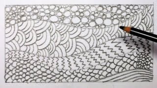 Drawing Lesson: How to Improve Your Drawing Skills - River Bed Exercise - Here is a simple drawing practice activity that helps me 