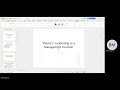 LOMA6221: Learning Unit 6_Chapter 10: Leadership