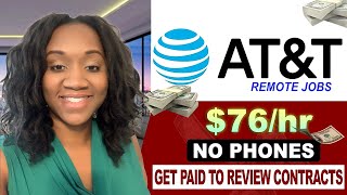 ATT REMOTE WFH JOBS | NO PHONES... PART TIME...| GET PAID $76 AN HOUR