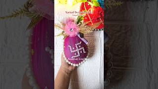 Swastik nariyal decoration idea for Wedding | DIY Pooja Decoration #shorts #weddingideas #shagun