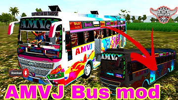 🥰Amvj Bus mod/How to download Amvj Bus mod for bus simulator Indonesia game in Tamil....🤞