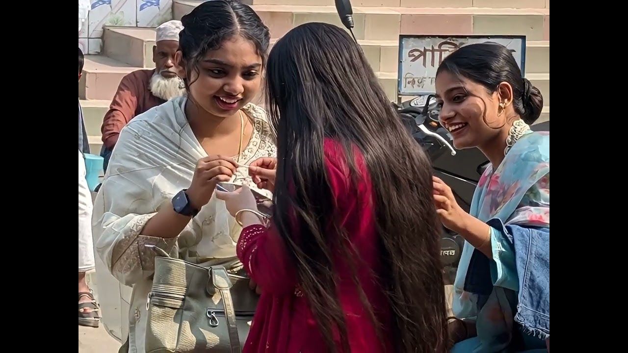 Three friends chatting about stories
