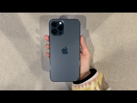 Unboxing Apple iPhone 12 Pro Max in Pacific Blue