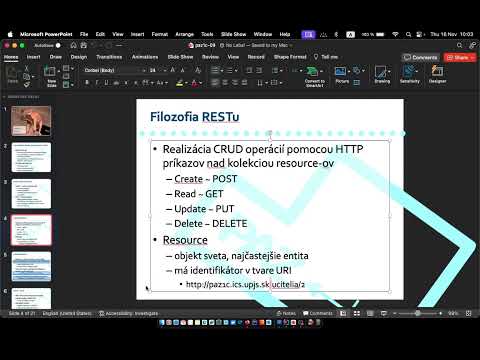 Náhľad videa: Programovanie aplikácií v Jave a Angulari - 9. prednáška (z 16.11.2023)