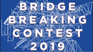 BRIDGE BREAKING CONTEST: 2019 [basswood | IIT Chicago Bridge Building]