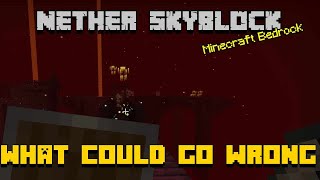 Nether Skyblock: Lets go to a fortress and see what happens: EP 11
