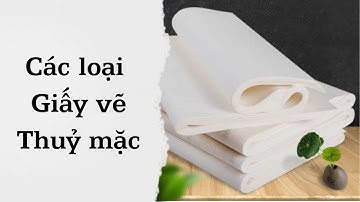 Các loại giấy vẽ thuỷ mặc | Học vẽ Thuỷ mặc Cơ bản