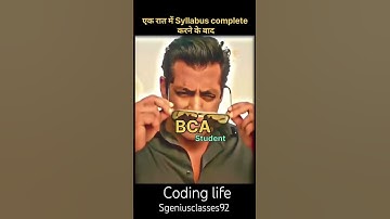 Power of BCA Student #sgeniusclasses92 #motivation #edukidsgenius92 #shorts #coding #viralvideo #bca