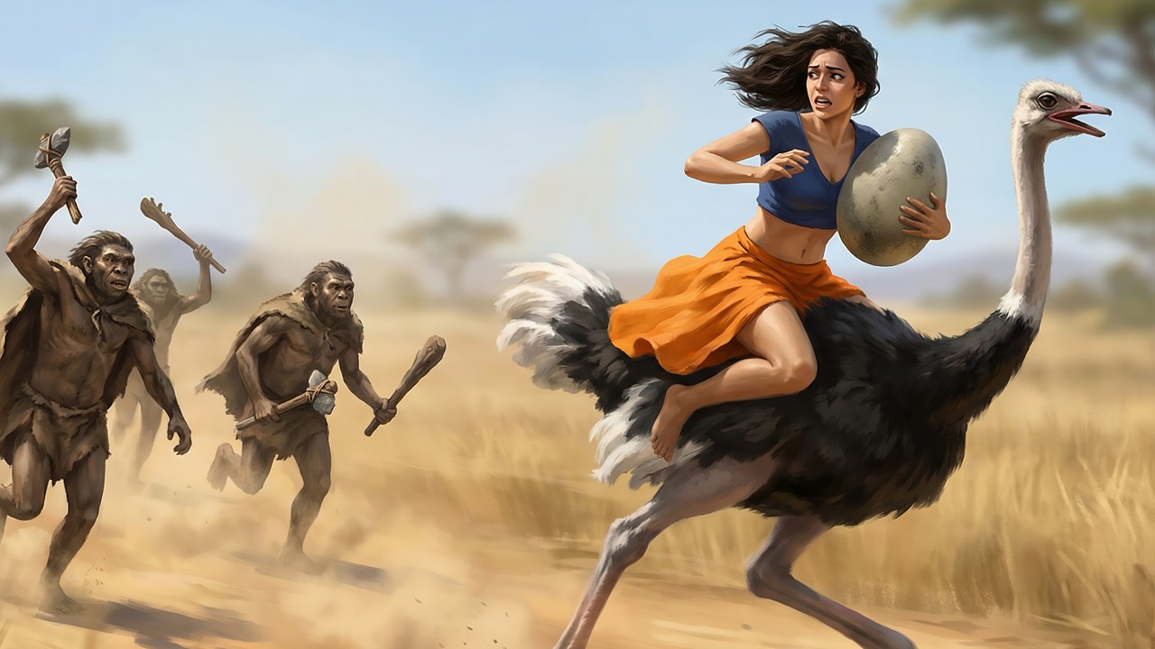 Life Million Years Ago: A Girl Steals the Wrong Giant Egg