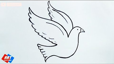 Bird Drawing Easy Tutorial | How To Draw Bird in 2 minutes