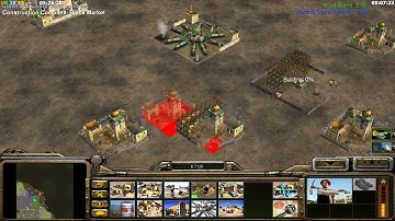 C&C Generals Zero Hour 2 vs 4 Hard AI 1 Easy AI