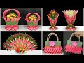 4 Ide Terbaik Membuat Tas, Keranjang Dan Vas bunga dari sendok plastik | Great Genius Ideas