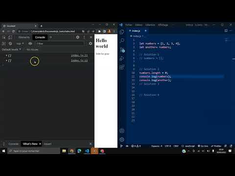 Vidéo: Comment vider un tableau en JavaScript ?