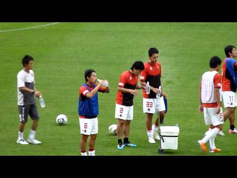 J1 2011 #03 ヴィッセル神戸vs名古屋グランパス　試合前のアップ